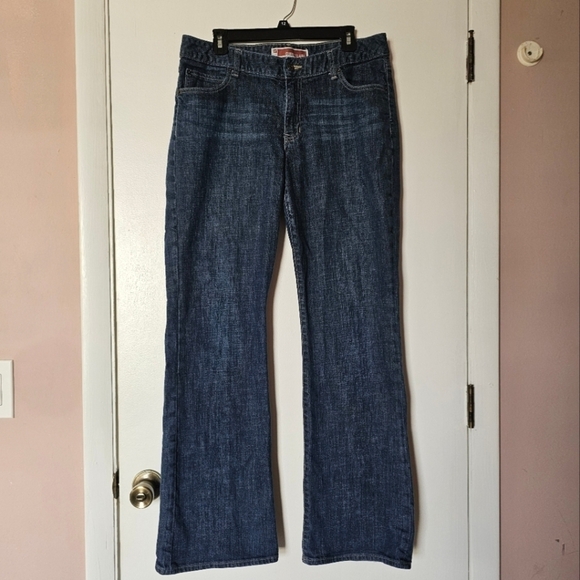 GAP Denim - GAP curvy flare tall dark-wash classic boho western midrise Size 14L